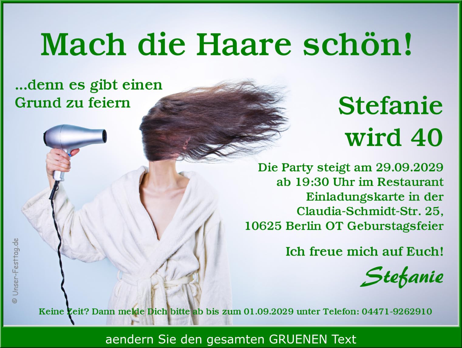 30 x Partyeinladungen Silvesterparty Geburtstagsparty Weihnachtsfeier