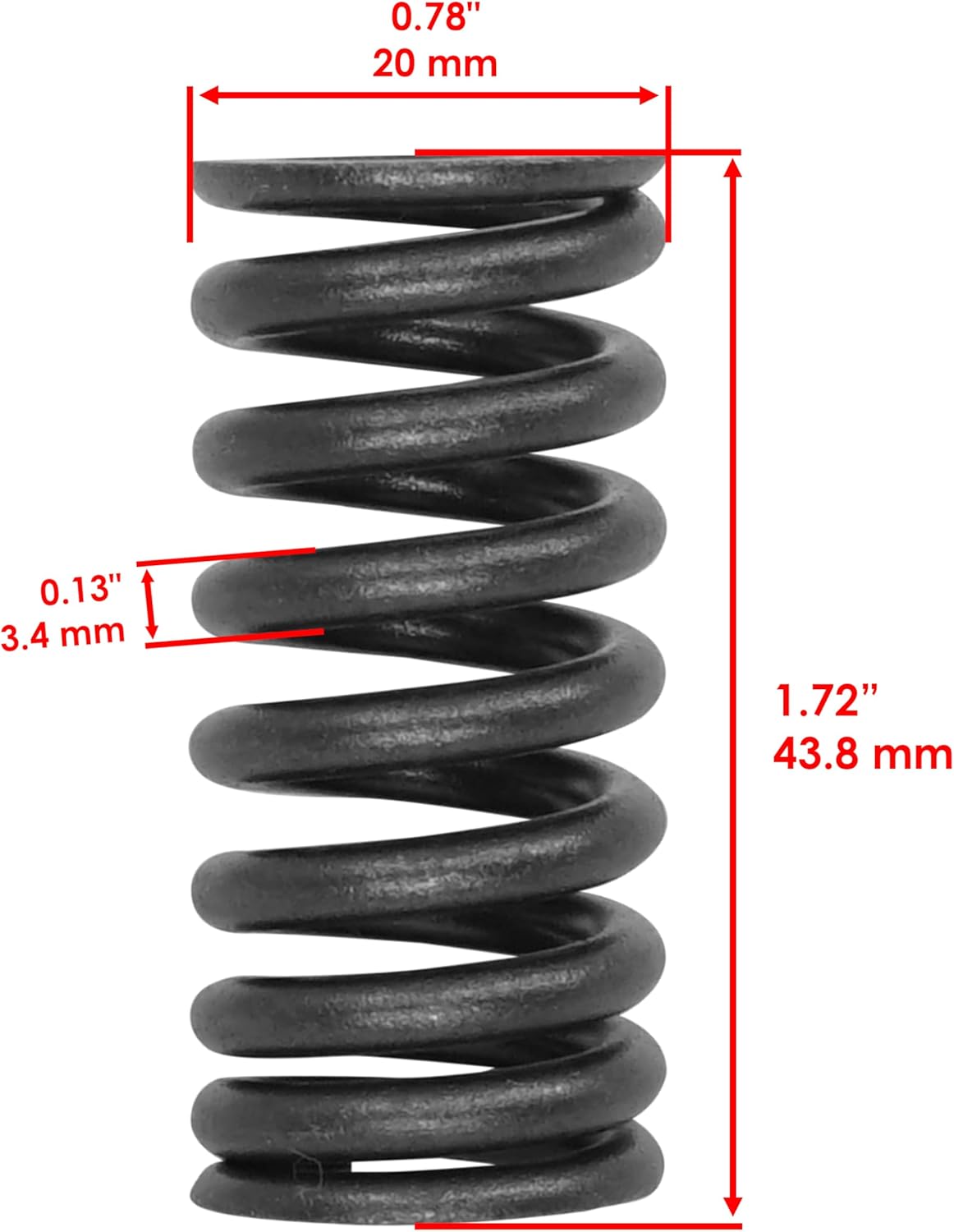 Caltric Ex. Valve Kit Compatible with Honda CRF250R 2004-2007 / CRF250X 2004-2009 2012 2015 2016 2017
