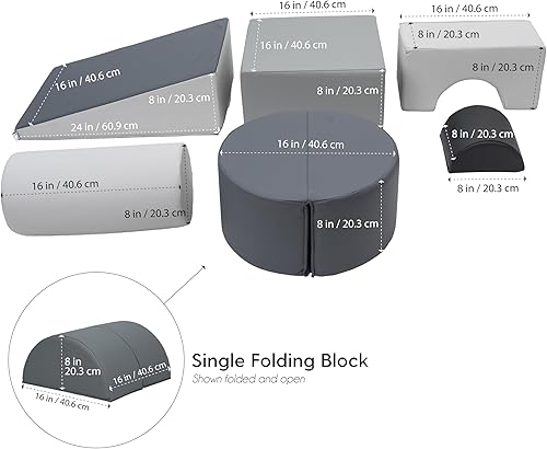 Miniatura 6 de FDP SoftScape Playtime and Climb - Juego multiusos para bebés y niños pequeños de 9 a 2 años escalador y juego de bloques, aprende habilidades