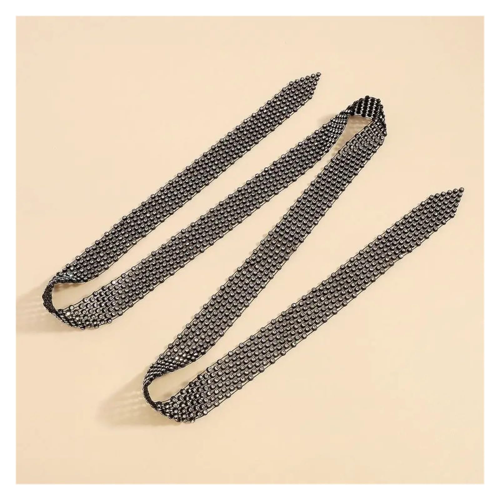 Glitzer Strass-Krawatte Bling Strass-Krawatte, Uniform-Krawatte