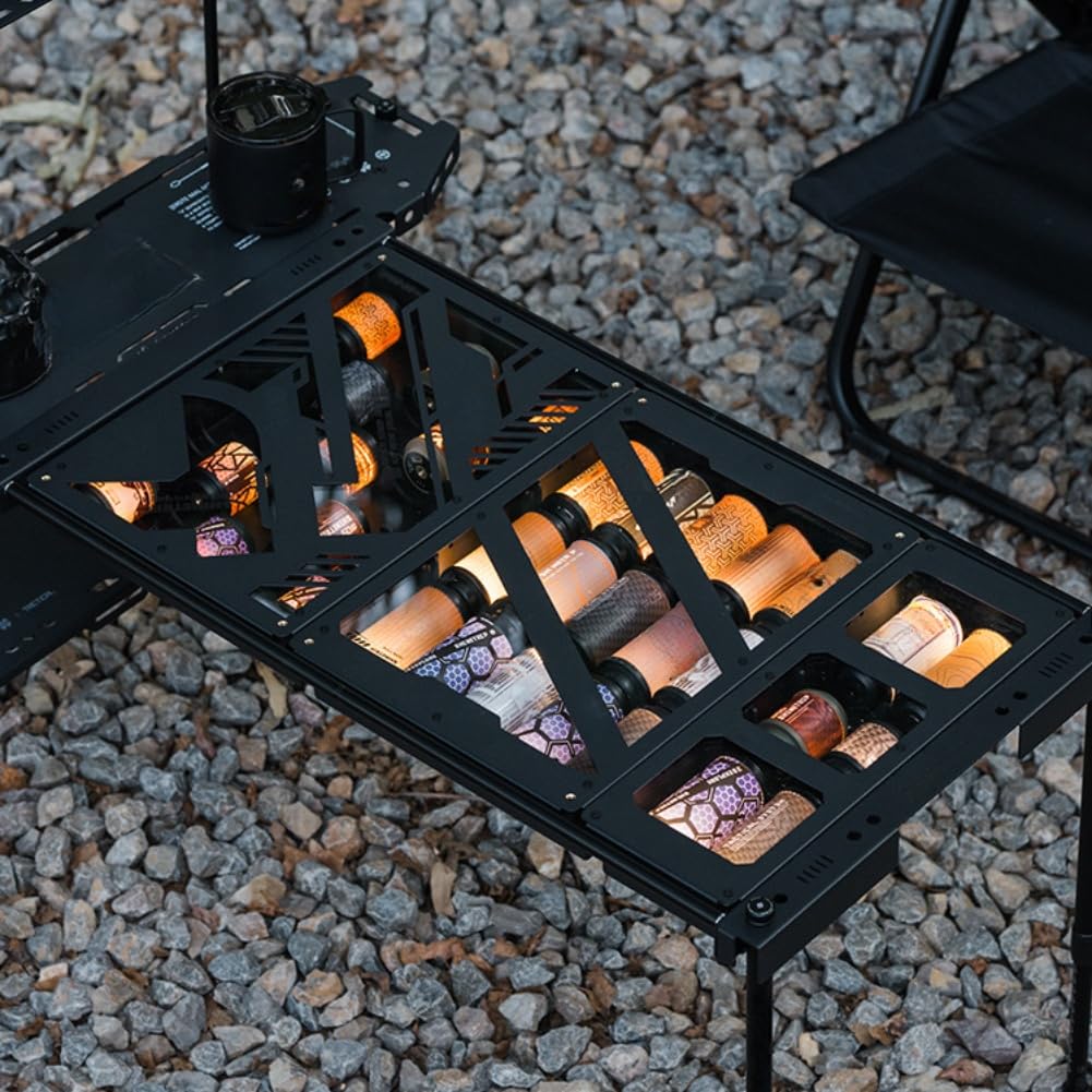 Starlight Box Light Array Storage Unit, design integrato per l'organizzazione del sistema di illuminazione da campeggio IGT e l'integrazione di attrezzature da esterno (A)