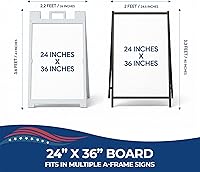 Vista 2 de Insertos Personalizados para Letreros de Marco en A por DeamController - Paneles de Plástico Duraderos y Resistentes a la Intemperie Insertos