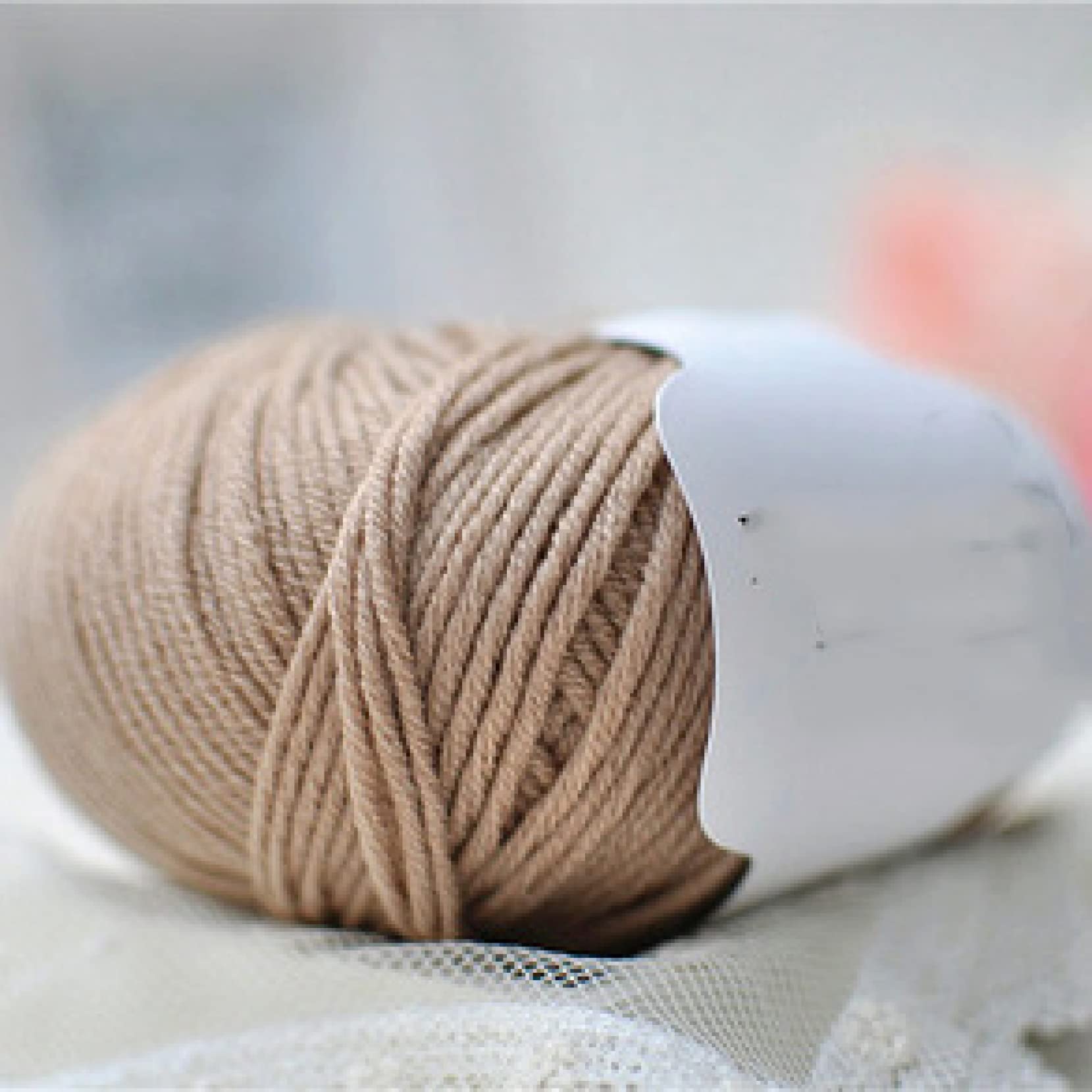 Ovillo de Lana Merino 50 g, 100% Suave, Melena Media, Tejido a Mano, for Bufandas, Ropa, Bricolaje(206 Vivid Green)
