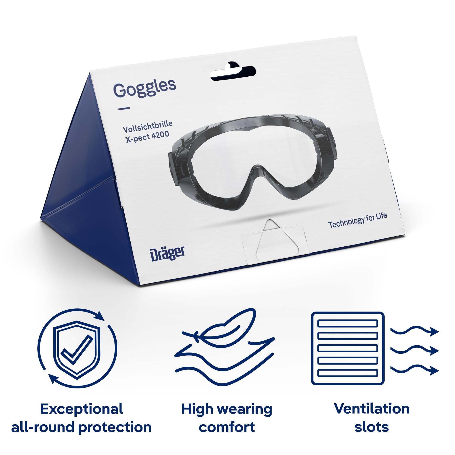 Dräger X-pect 4200 Safety Goggles - Image 3