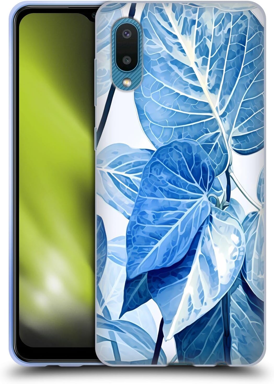 Head Case Designs Officially Licensed Haroulita Monochrome Leaves And Flowers Gel Case [Military Grade Protection] Compatible With Samsung Galaxy A02/M02 (2021)