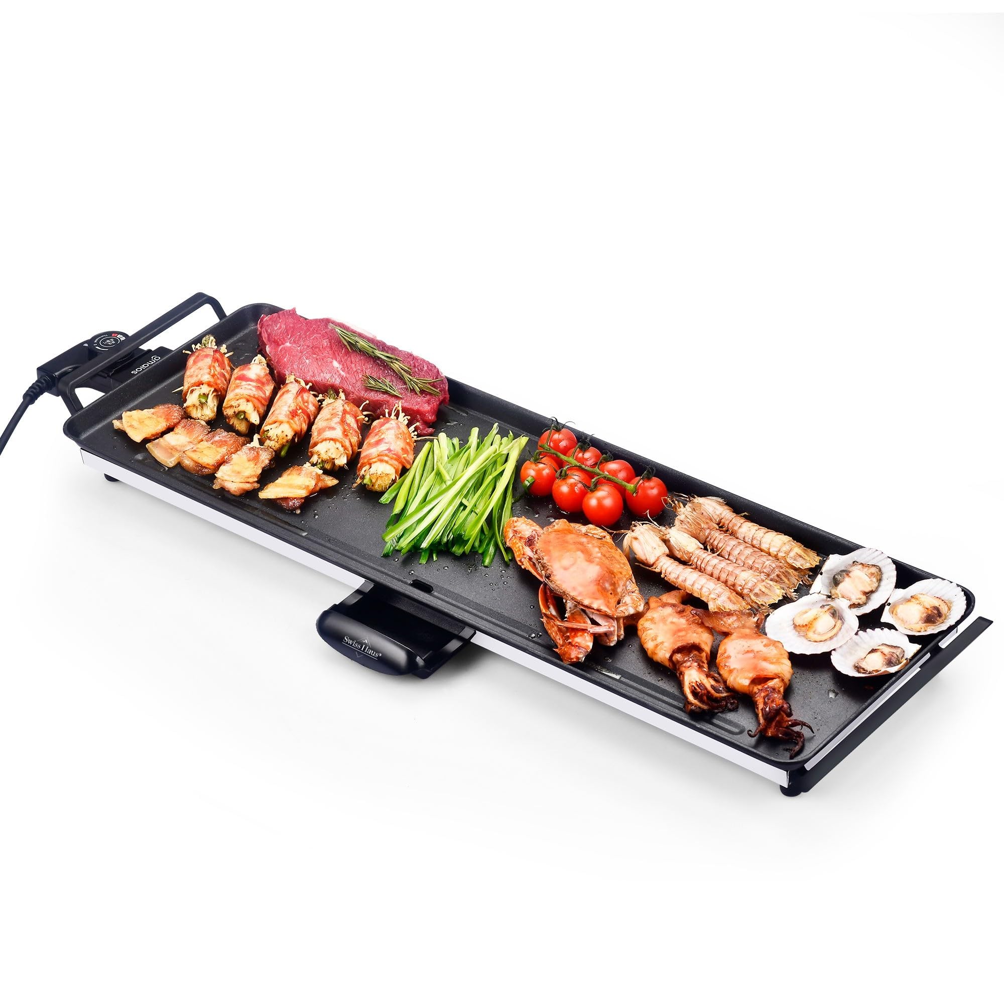 Plaque cuisson électrique Grill 70x23cm 1800W Nero SH-TP70