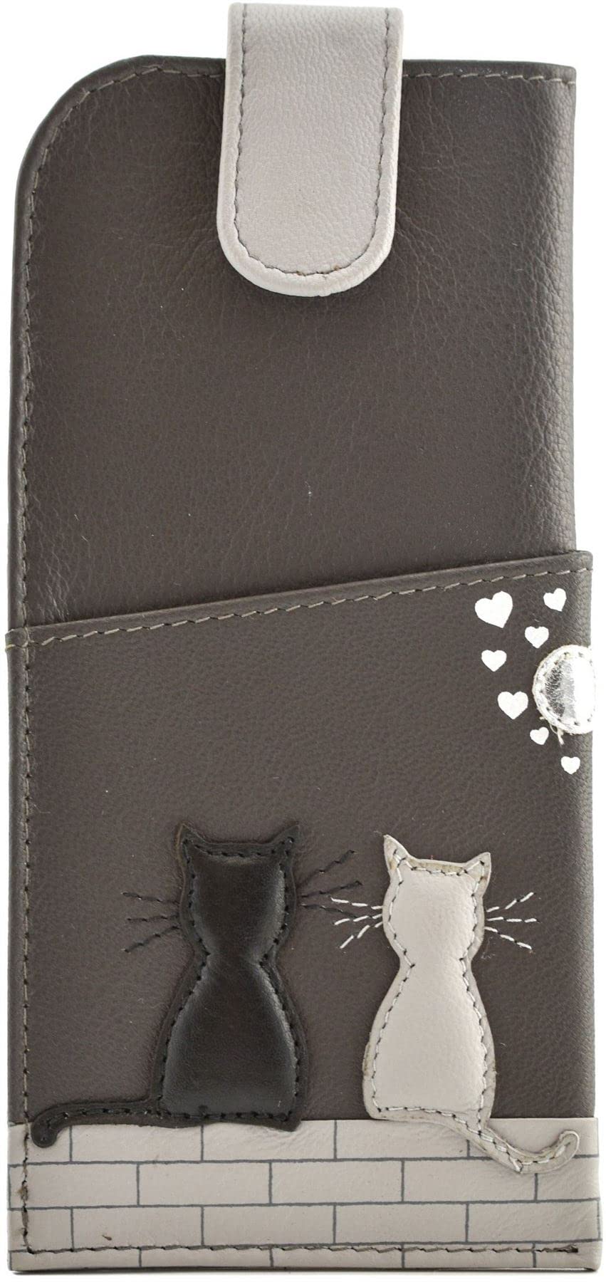 Mala Leather Midnight Collection Soft Slim Leather Glasses Case 5172_35