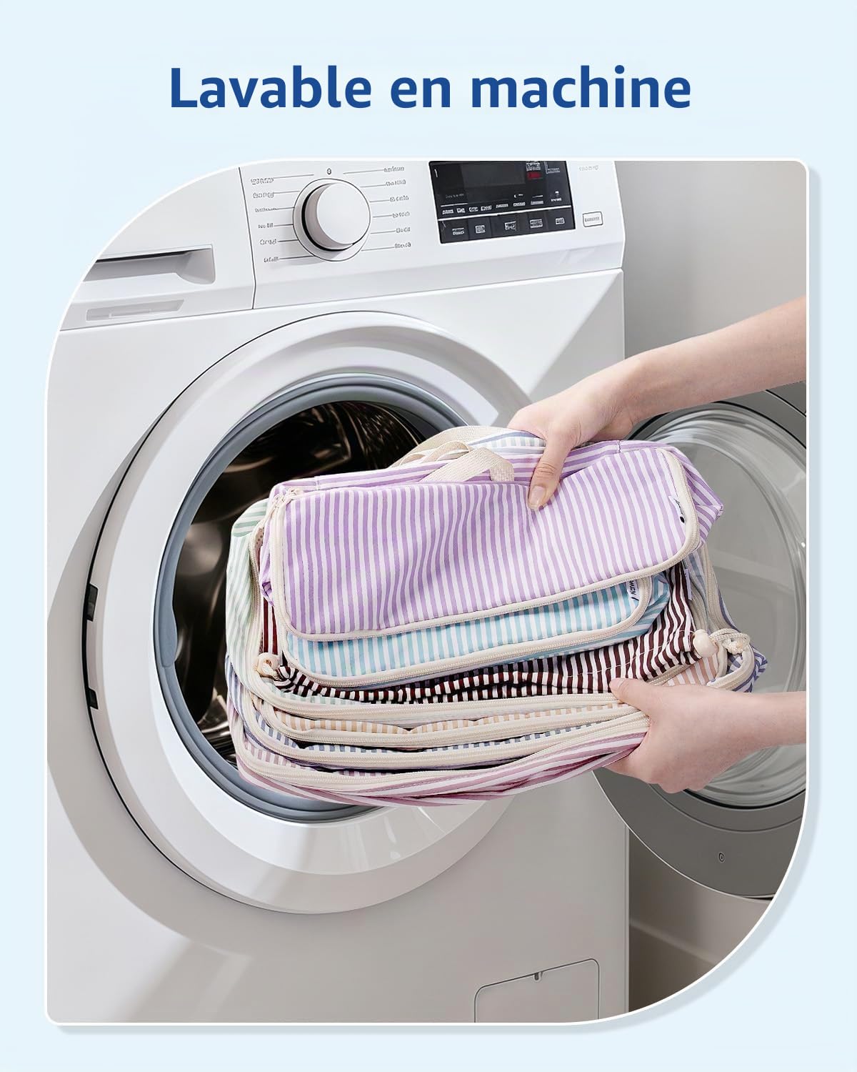Narwey Lot de 7 Organiseurs de Valise, Ensemble de Cubes de Rangement pour Sac à Dos et Sac de Voyage, Organiseur de Voyage, Sacs de Rangement pour Valise, Organiseur de Voyage, Essentiels de Voyage