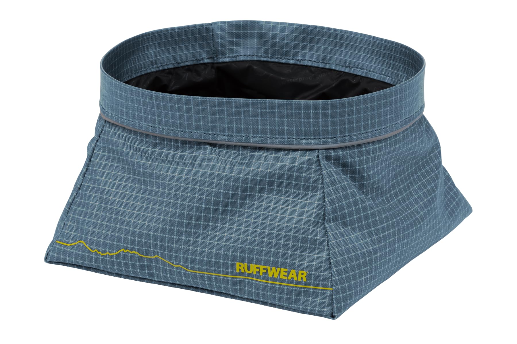 RUFFWEAR Comedero para Perros Ligero y Plegable, Cuenco para Agua y Comida, Ideal para Viajar, Mediano 1L, Azul Pizarra