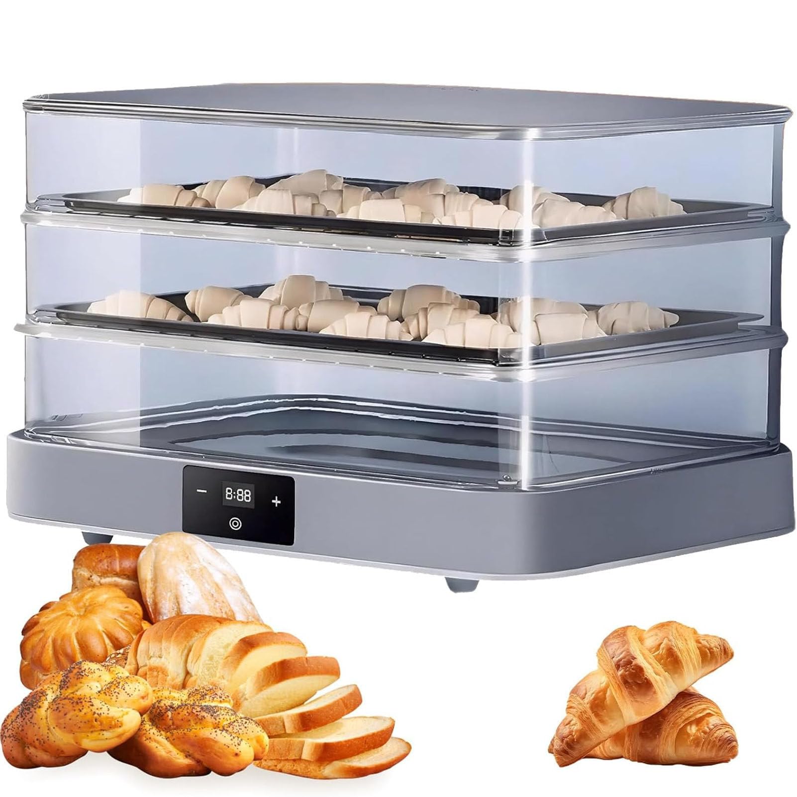 Caibendss Bread Proofing Box, Adjustable Temperature 20~45°C