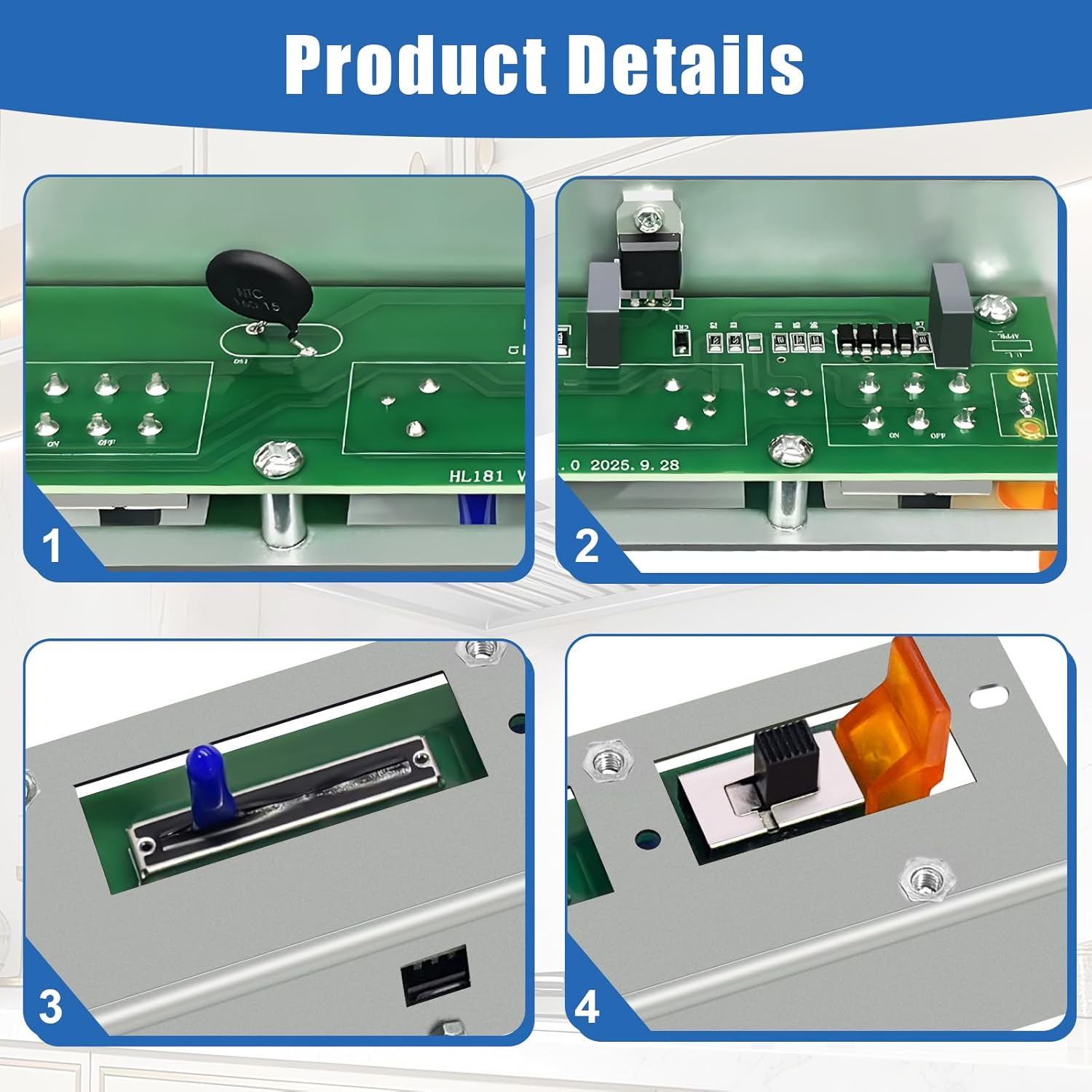 SV03255 Range Hood Control Board Replacement for K210A30SS, K210A36SS, K210A42SS, K210A48SS, PIK33, PIK45, K260A30SS, K260A36SS, K260A42SS, K260A48SS, K260A60SS