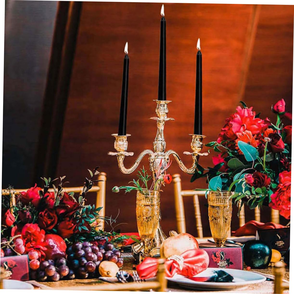 STOBAZA 4pezzi Candele Taper Da Candele Decorative Senza Profumo Cera Di Paraffina Per Matrimoni e Feste Brucia Ore Per Atmosfere Romantiche