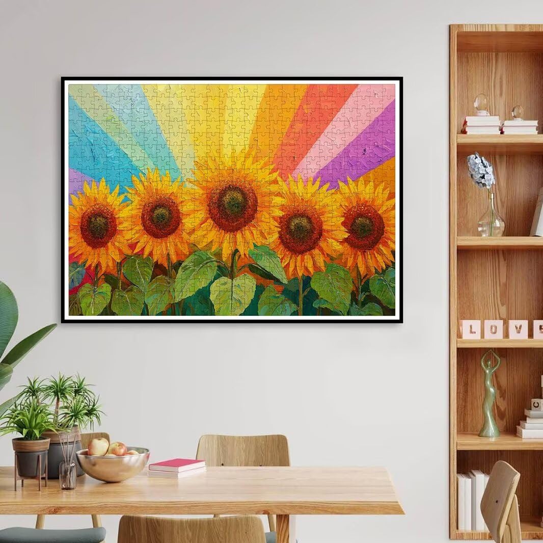 Puzzle 1000 Teile, Sonnenblume Puzzle Erwachsene, Klassische Puzzles -4844
