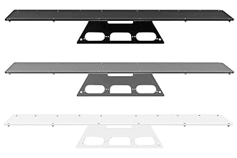 2020 Ford F550 Super Duty Aluminum Body Truck Compatible - No-Drill 50 x 12 Magnetic Mounting Plate - No Cam - Black