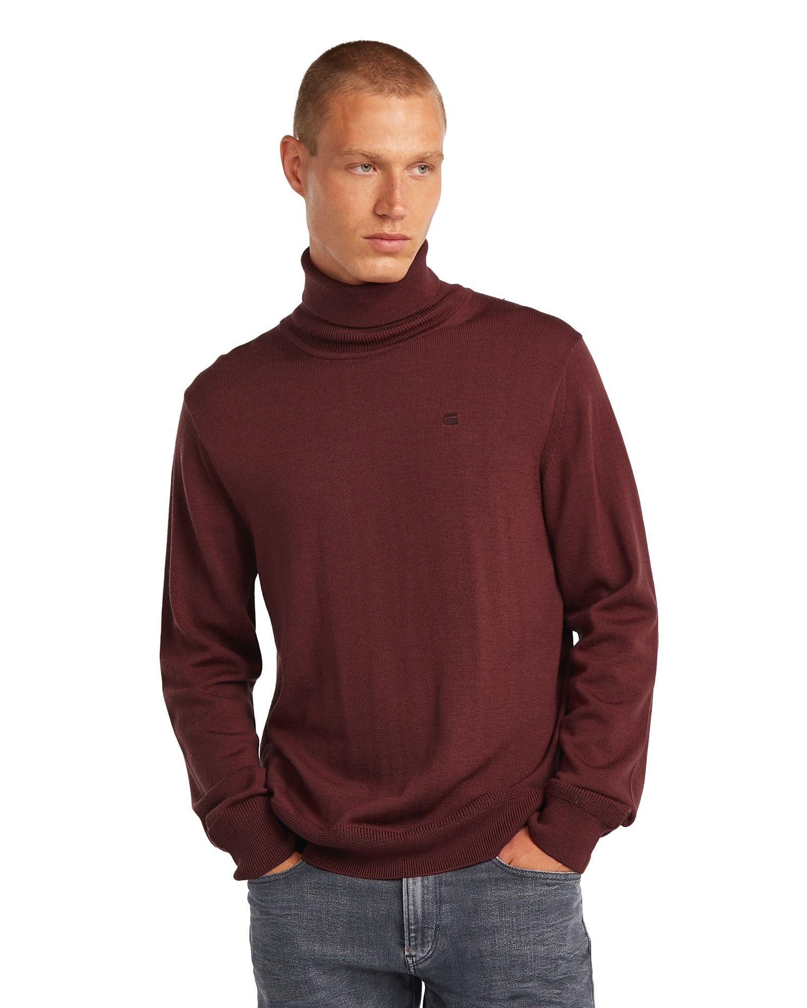 G-STAR Premium Core Turtle Knit, Czerwony (Port Red D27706-b692-4608), M