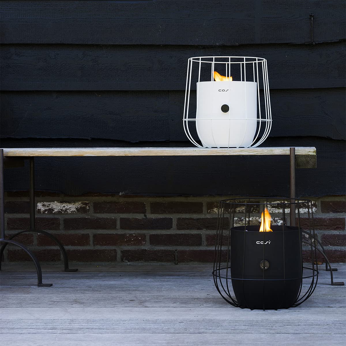 Cosi Fires ? Cosiscoop Basket Gaslantaarn zwart