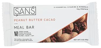 SANS Meal Bar Peanut Butter Cacao Meal Bar, 3 OZ