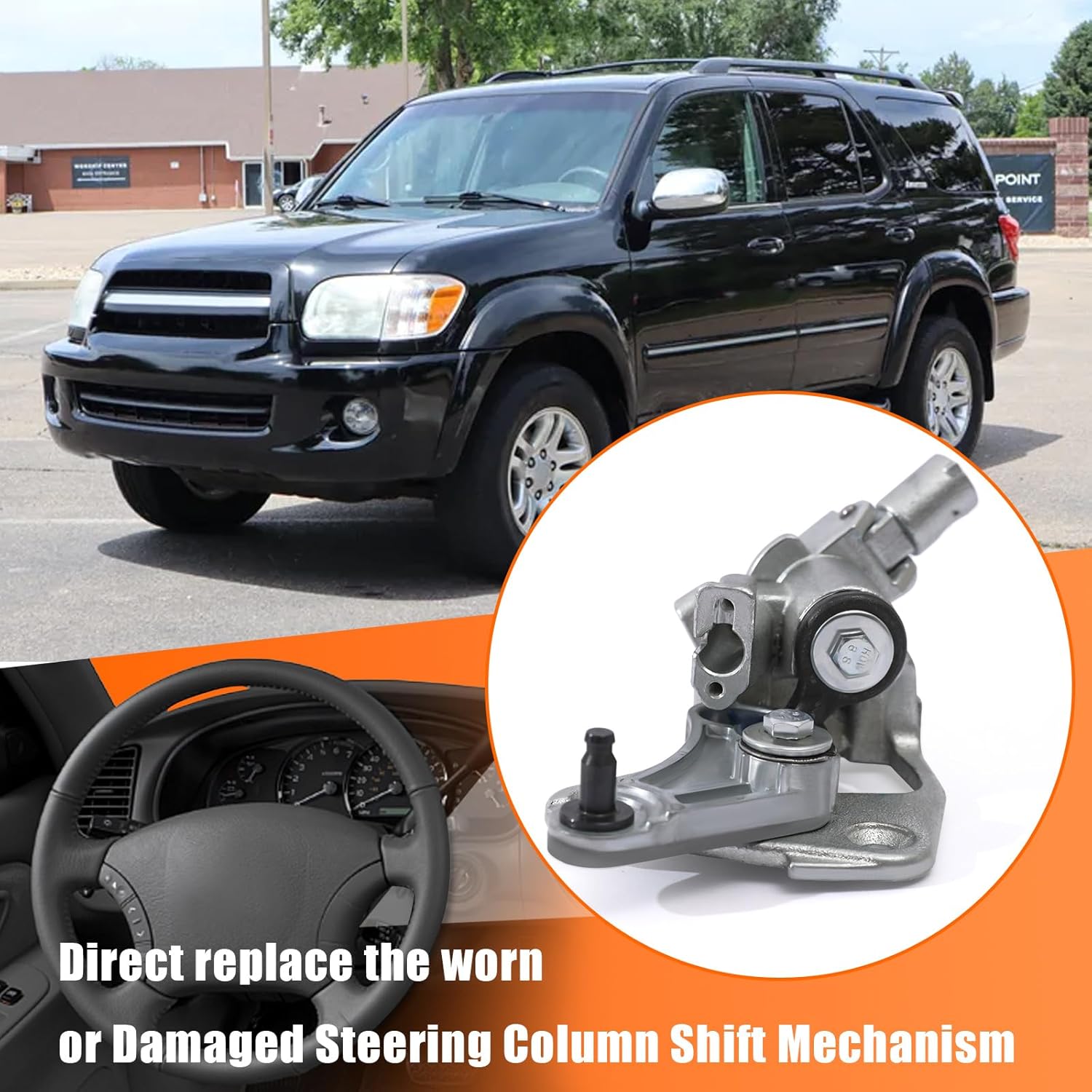 905-122 Steering Column Shift Mechanism Gear Shift Assembly Compatible with Toyota Tundra 2000-2006 Sequoia 2001-2007 Replace 335010C012 335010C021