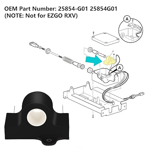 Miniatura 2 de 10L0L Sensor inductivo del acelerador del carrito de golf para EZGO TXT 1994 y más, DCS, PDS Electric 25854G01 25854-G01