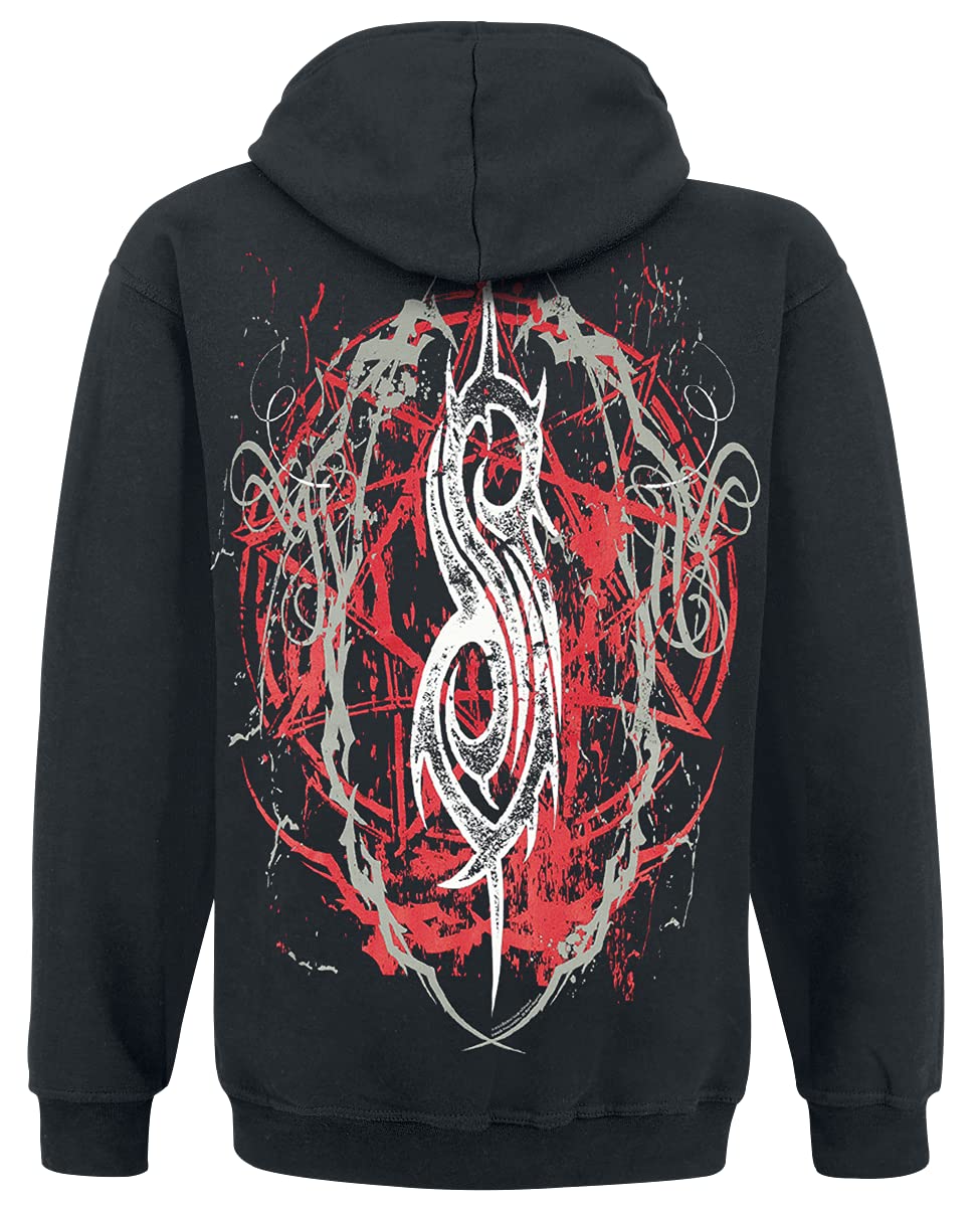 Slipknot Iowa Star Hombre Sudadera con Capucha Negro 80% algodón, 20% poliéster Regular