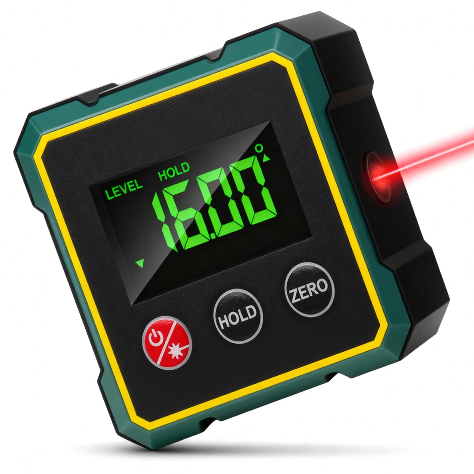 Rapporteur d'angle numérique, double niveau à bulle, avec écran LCD, boîtier de niveau double axe avec interface de type C, rapporteur d'angle numérique pour le travail du bois, la construction, la