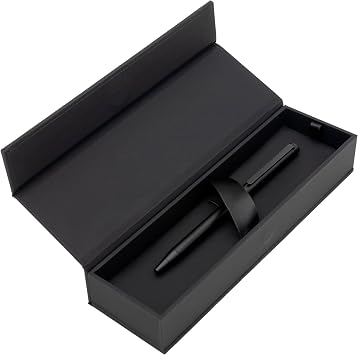 HUGO BOSS Cloud Matte Black HSF3904A Ballpoint Pen Made of Brass, Colour: Black, Dimensions: 8.1 x 140 mm