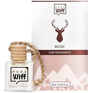 Pure Wiff Musk Car Perfume Diffuser – 10ML Long Lasting Hanging Car Air Freshener | Premium Natural Car Fragrance Oils in ... Price In India