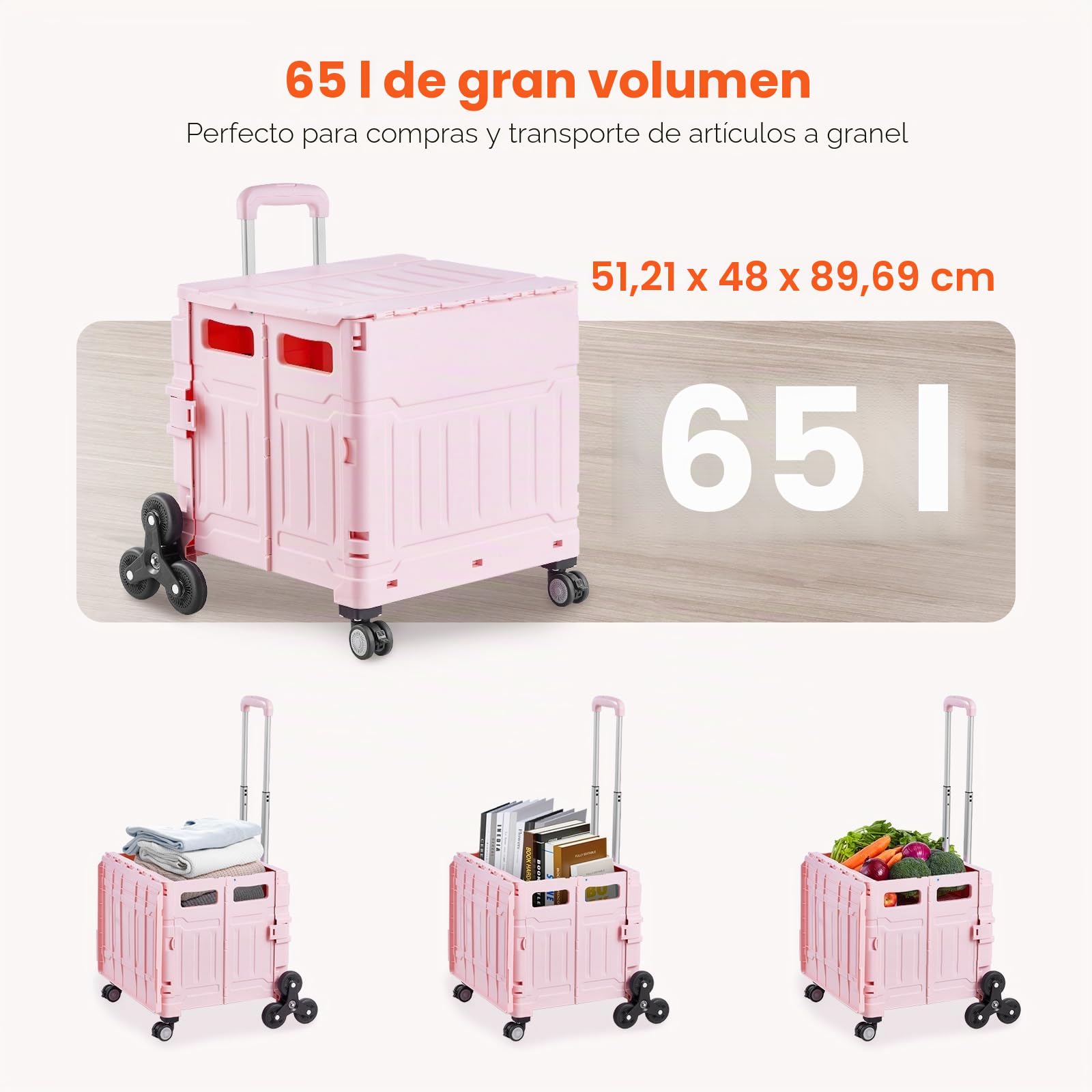 VEVOR Silla de Escalera Carga de 350 Libras Silla de Ruedas Plegable de Aluminio para Subir Escaleras con 2 Ruedas Silla Elevadora de Escaleras Portátil para Personas Mayores y Discapacitadas