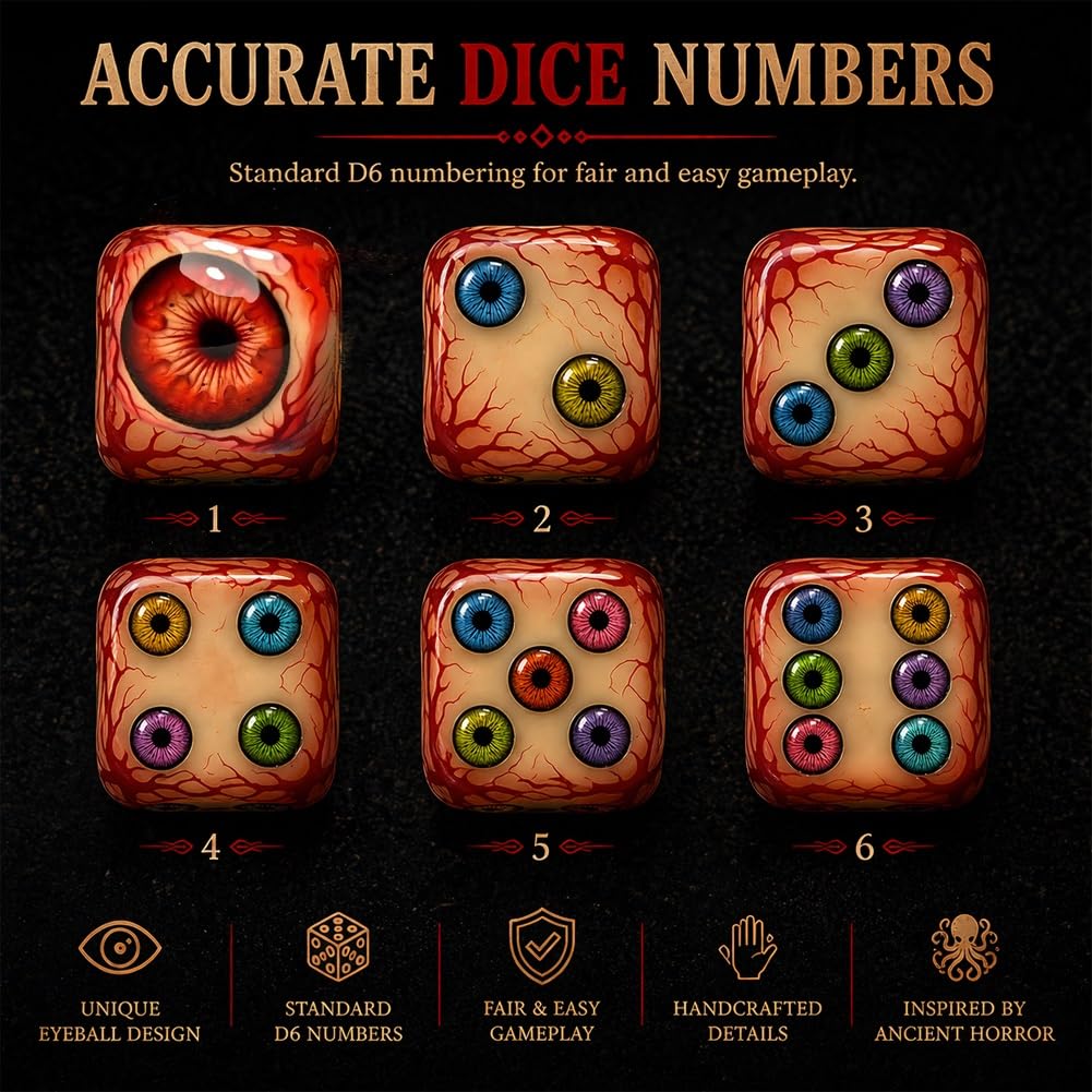 Amazon.com: Eye of Cthulhu Dice-Roll with the Gaze of the Ancient