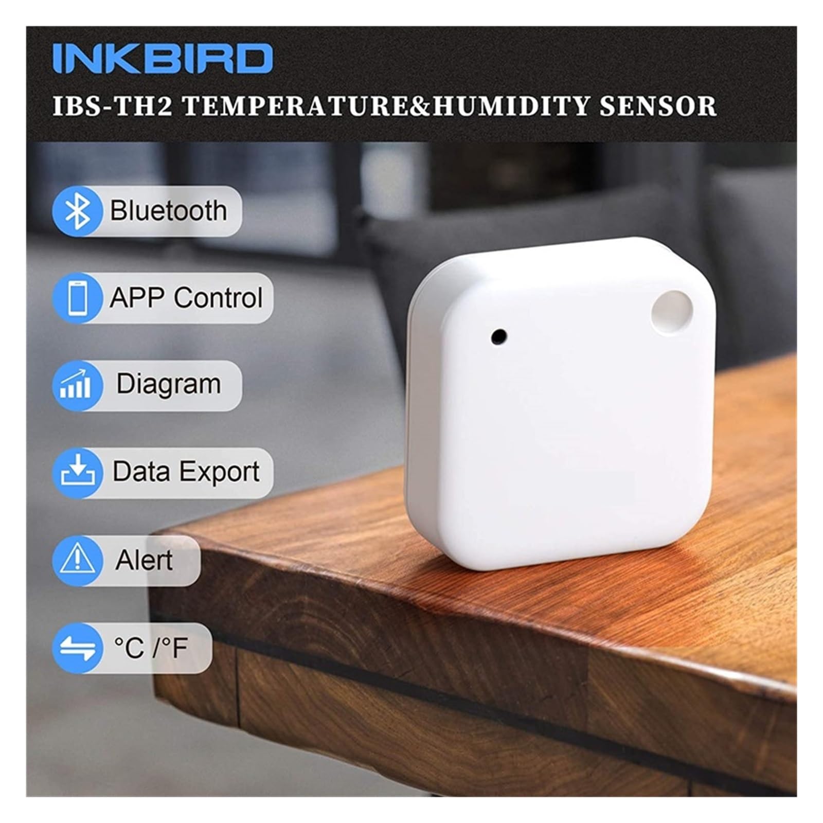 Bluetooth Compatibile Temperatura E Amp; Sensore Di Umidità Strumento Smart Home Registratore Dati Wireless Termometro Amplificatore Ｈigrometro Preciso Veloce Monitoraggio In Tempo Reale