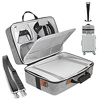 Vista 1 de ELLESTAZ Hard Shell Carrying Case for PS5, Protective Travel Carry Case Fits Playstation 5 Console Controller, Carrying Case Travel Bag Storage for