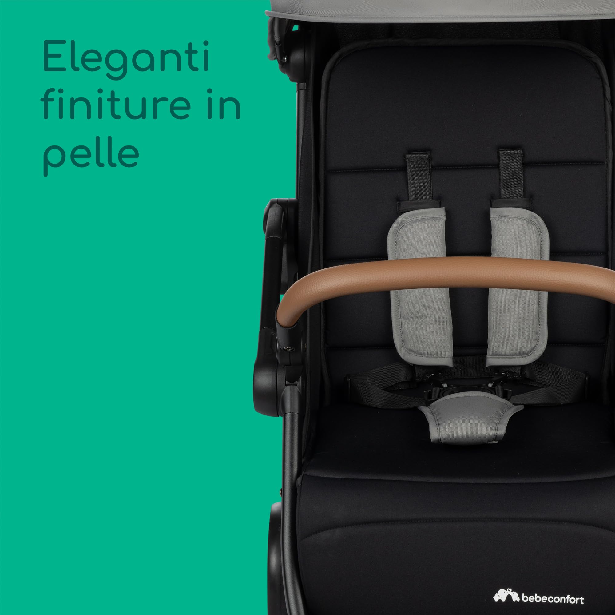 Bebeconfort Sunlite Passeggino leggero reclinabile pieghevole bambini 0-4 anni 22 kg 7,2 kg Tinted Grey