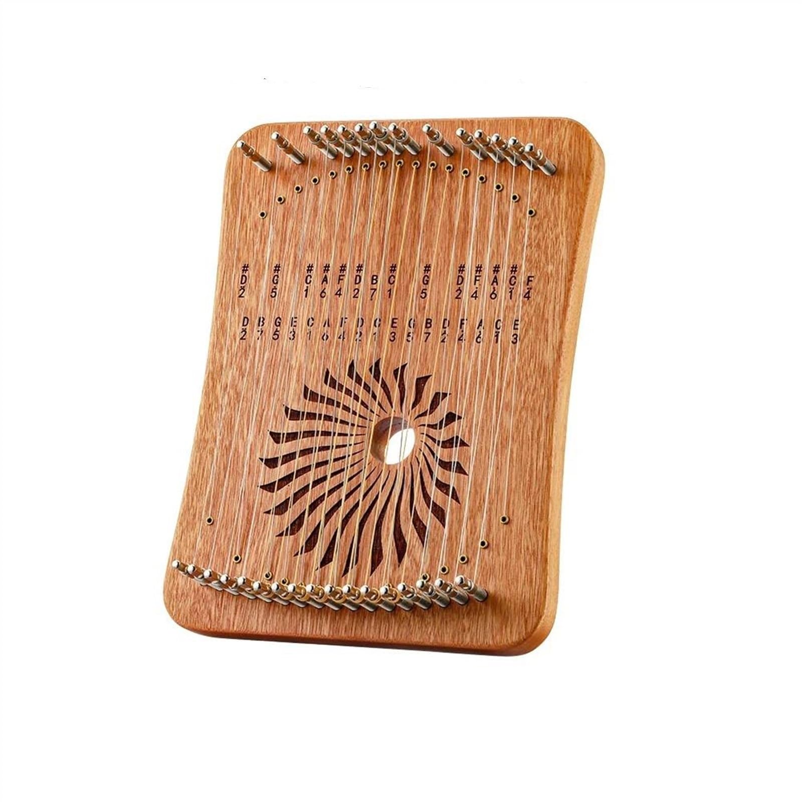 Erwachsene harfe 31 Saiten 17 Saiten Fingerharfe Holz Finger Lyra Anfänger Musikinstrument(31 sandal)