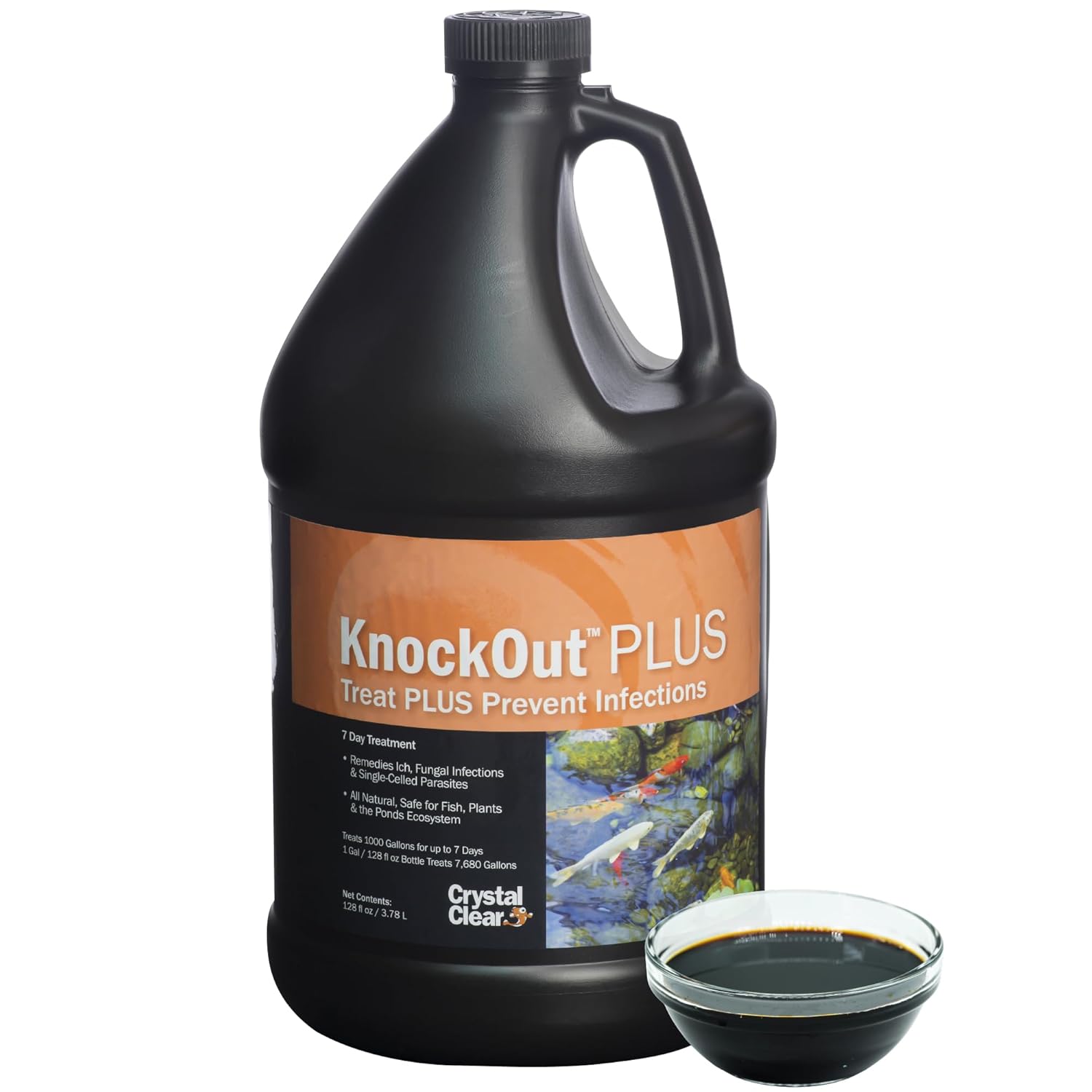 CrystalClear Knockout Plus All Natural Fish Treatment - 1 Gallon