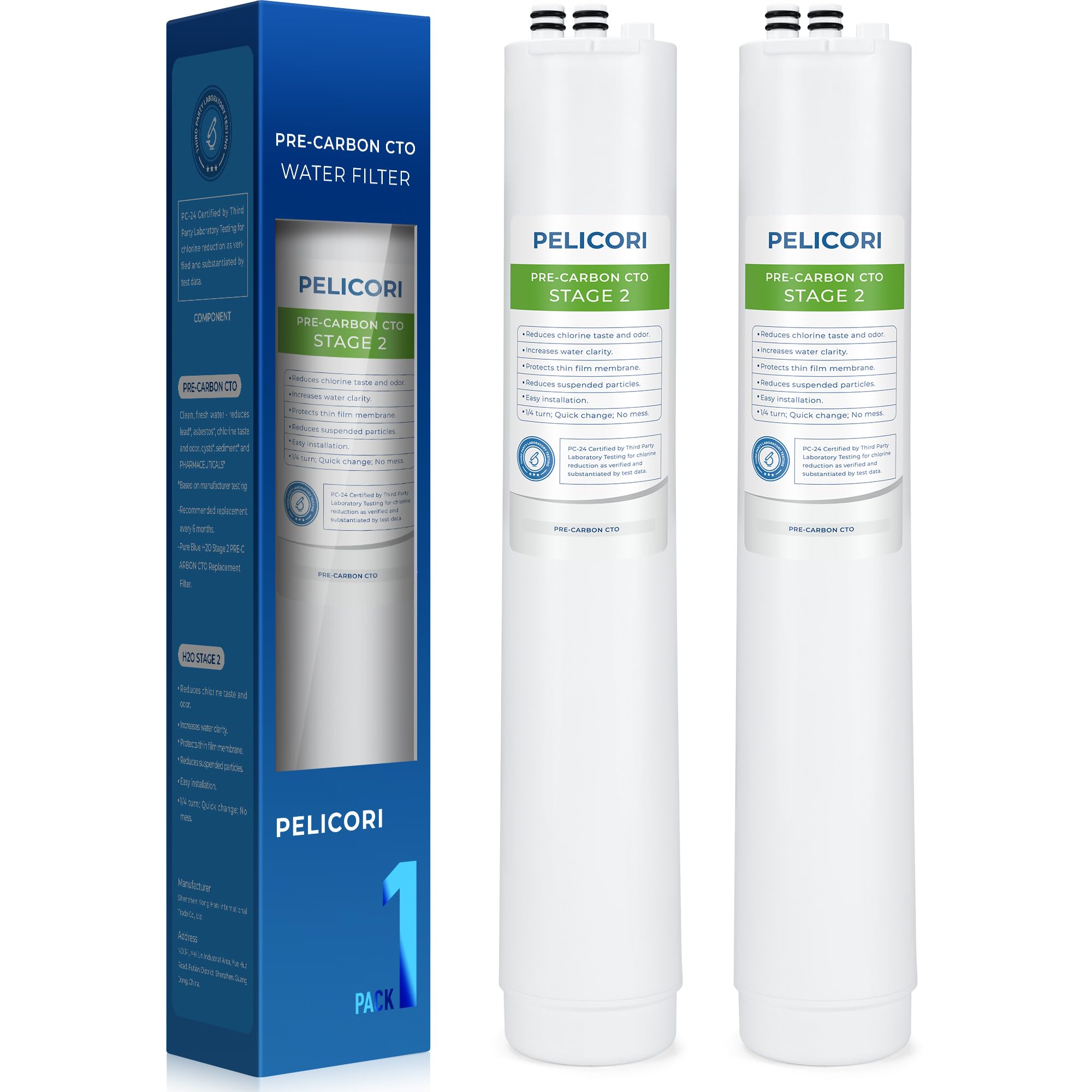 Filtro H2O Pre Carbon Block CTO para agua más pura y sin olores