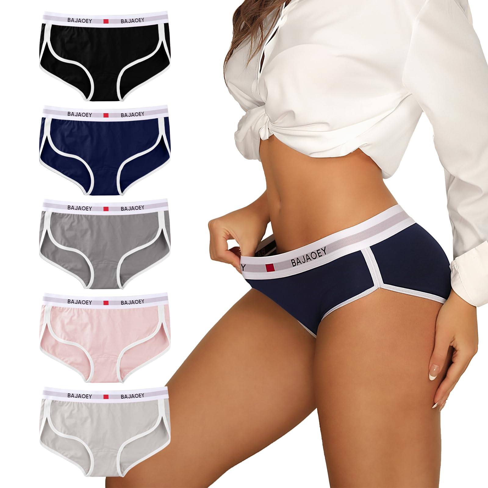 Women's Cotton Underwear Womens Cheeky Panties for Women Comfy Bikini