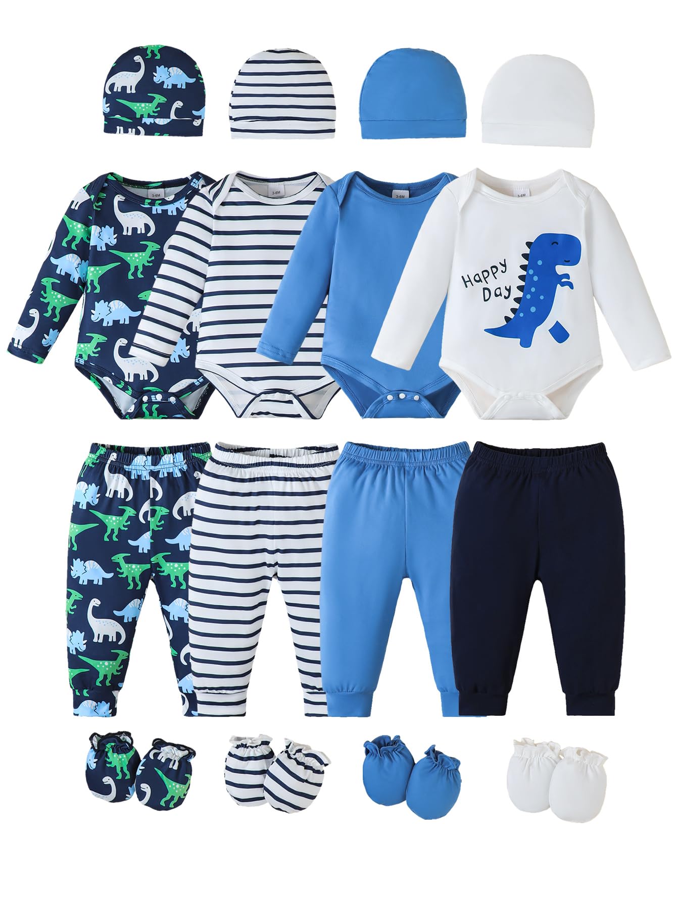 Newborn Baby Clothes Unisex Baby Layette Set Infant Romper Outfit 0-12M