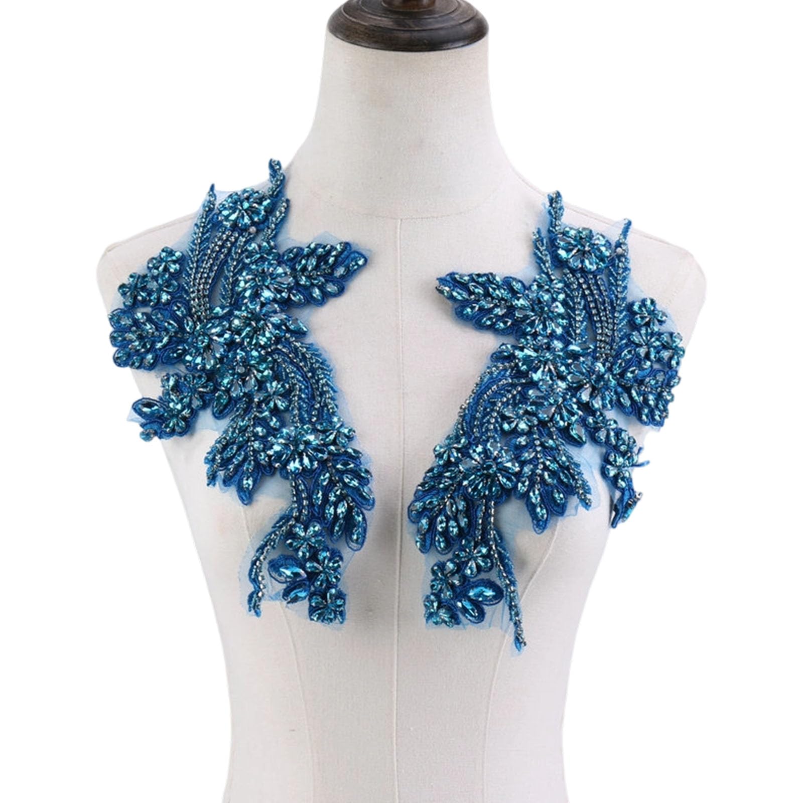 our fave Shoulder Embellishment with Crystals for Garments and Handcrafted Trim Applique Flower