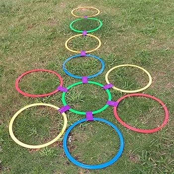 センサリーフープ 2本 輪 わなげ リトミック ビーズ リング