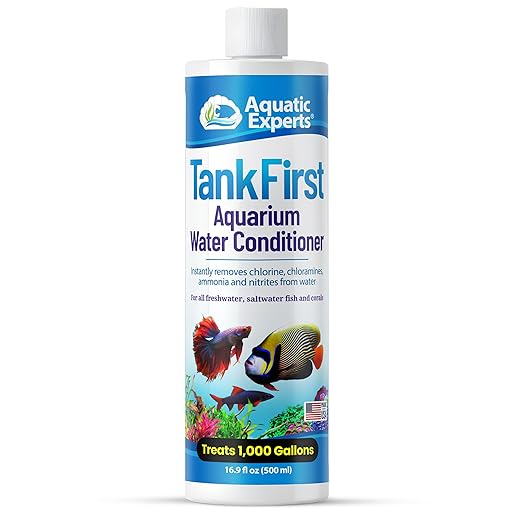 TankFirst Complete Aquarium Water Conditioner - Fish Water Conditioner, Instantly Removes Chlorine, Chloramines, and detoxifies Ammonia from Fish Tank (TankFirst Regular, 500 ml)