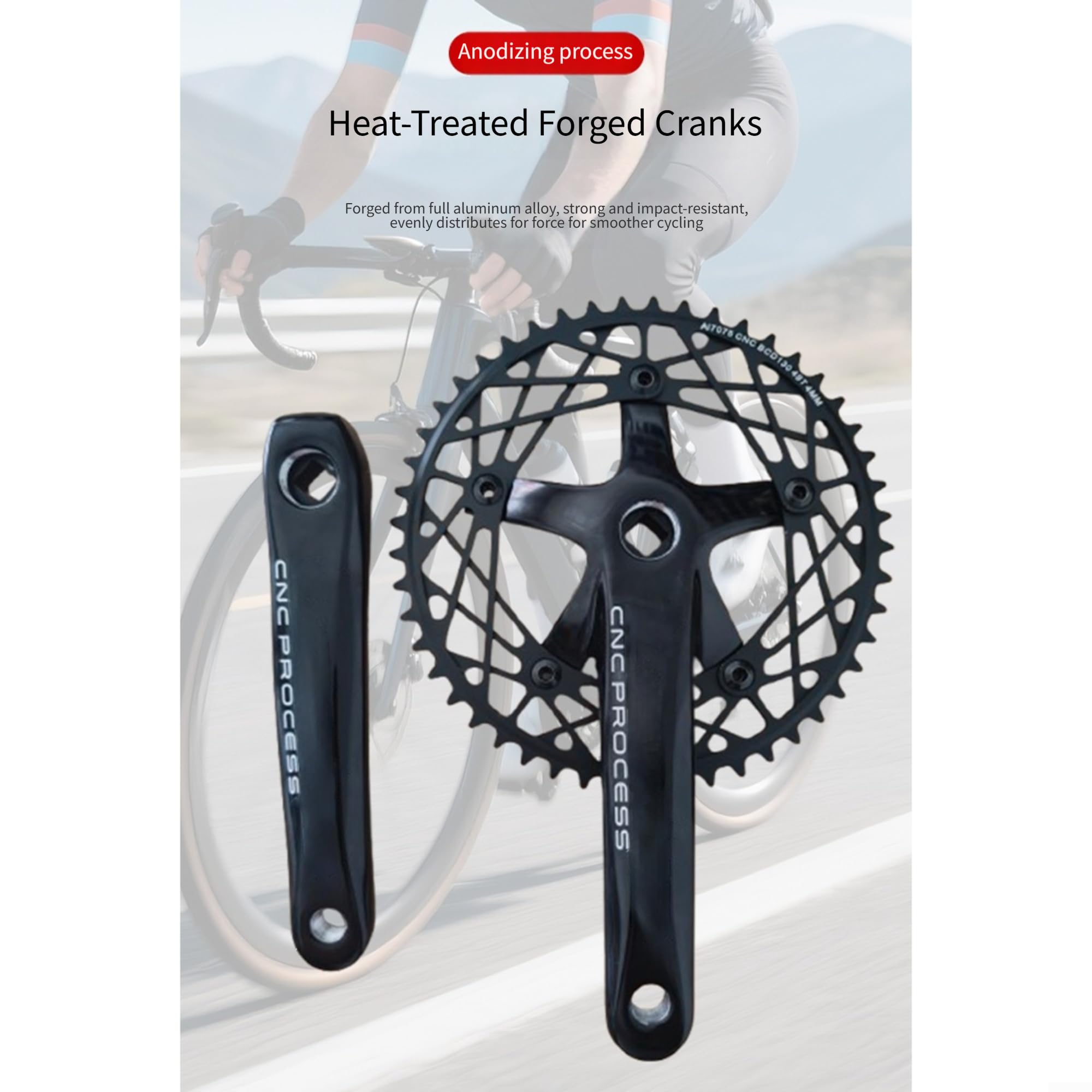 Bielas Ciclismo Fixie 49T BCD130 Aluminio Ligero