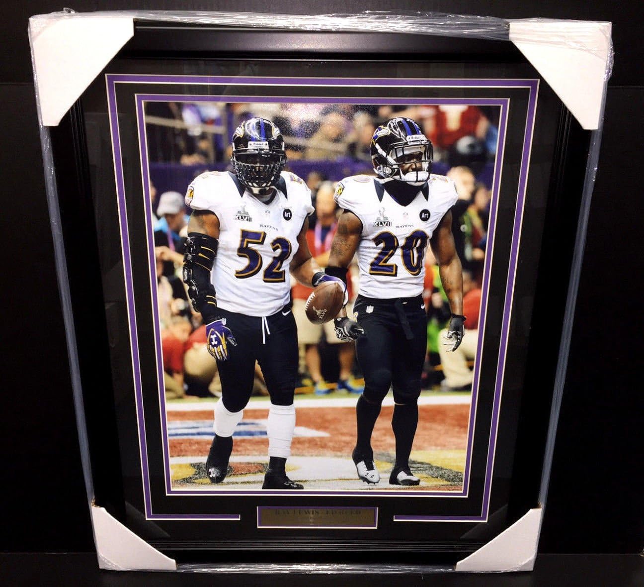 RAY LEWIS ED REED SB XLVII LAST GAME SB47 FRAMED 16X20 PHOTO BALTIMORE RAVENS