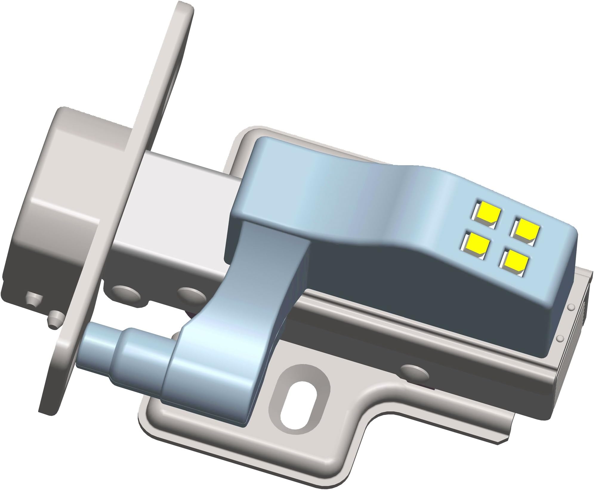 Homestart Universal LED Lighting System for European Cabinet Door Hinge Frame / Frameless - Soft Close Hinge and LED Attachment with 4 LED's included (1)