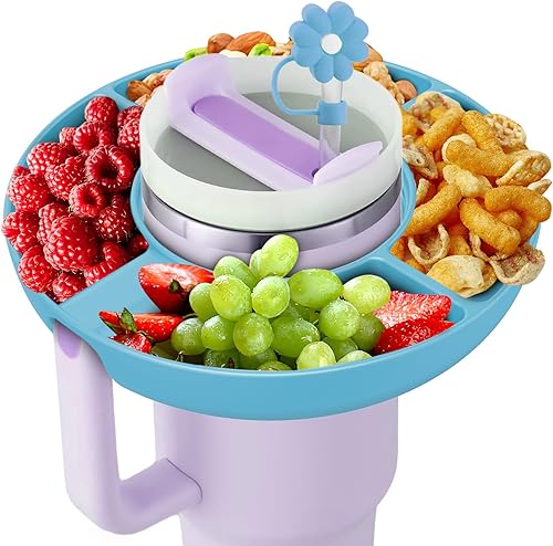 insefocc Stanley Cup - Tazón para aperitivos de 40 onzas con asa, compatible con Stanley Cup de 40 onzas con asa, tazón reutilizable para