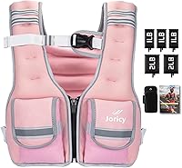 Vista 1 de Chaleco con peso ajustable para mujer, 5-12 libras, 9-16 libras, 17-24 libras, 23-30 libras, chaleco de peso con rayas reflectantes, chaleco