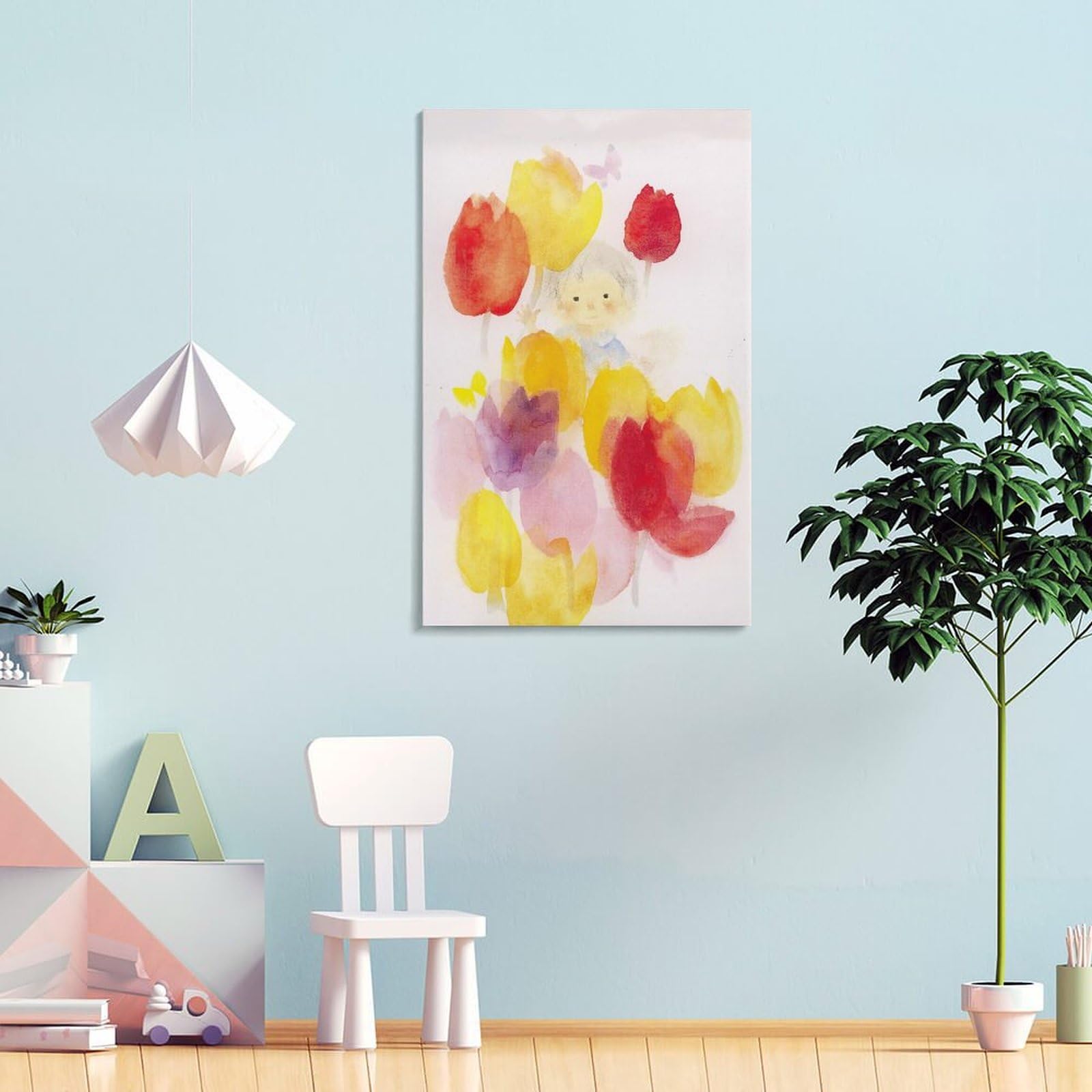 いわさきちひろ 母の日 人物画 水彩画 アート ポスター 複製画 壁掛け