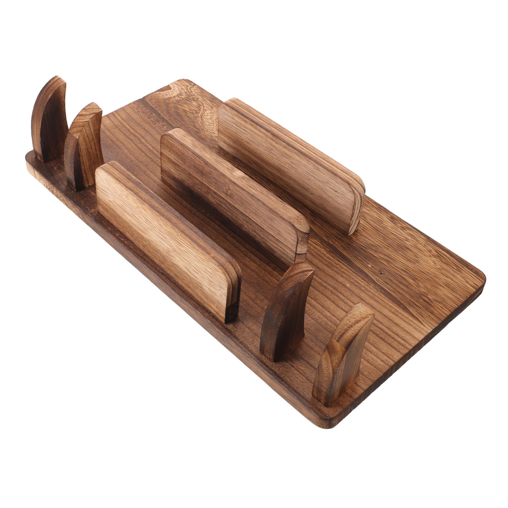 Toyvian Soporte de Madera Montado en Pared para Palas de Ping Pong y Balones, Almacenamiento Ahorrador de Espacio 4 Niveles para 12 Balones y 6 Palas, Adecuado para Sala de Bar o Cueva