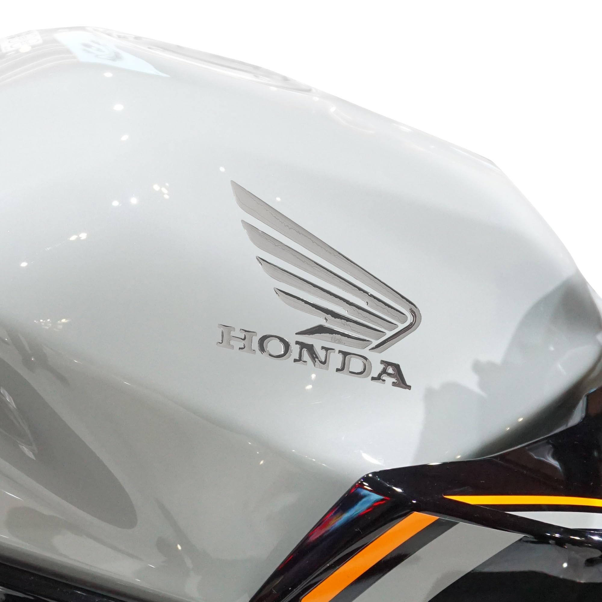 labelbike - 3D Stickers Motorcycle Emblems Logo Chrome Wings Compatible with Honda