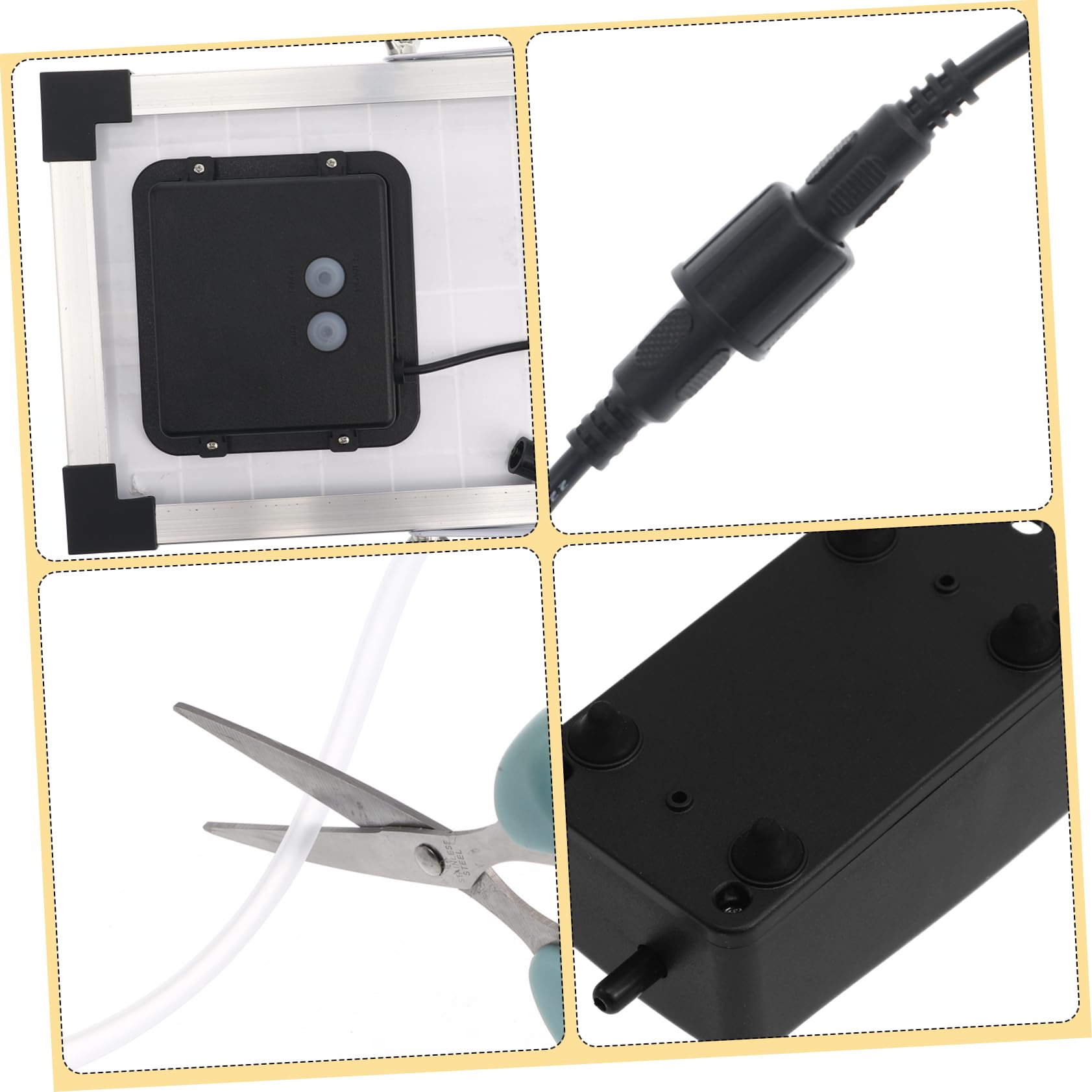 HEMOTON Solar Aquarium Luftpumpe Solar-luftpumpe Aquarium Sauerstoffpumpe Solar-teichpumpe Teichbelüfter Für Außenteiche Solarpanel-pumpen-kit Fischtankbelüfter Aquariumpumpe
