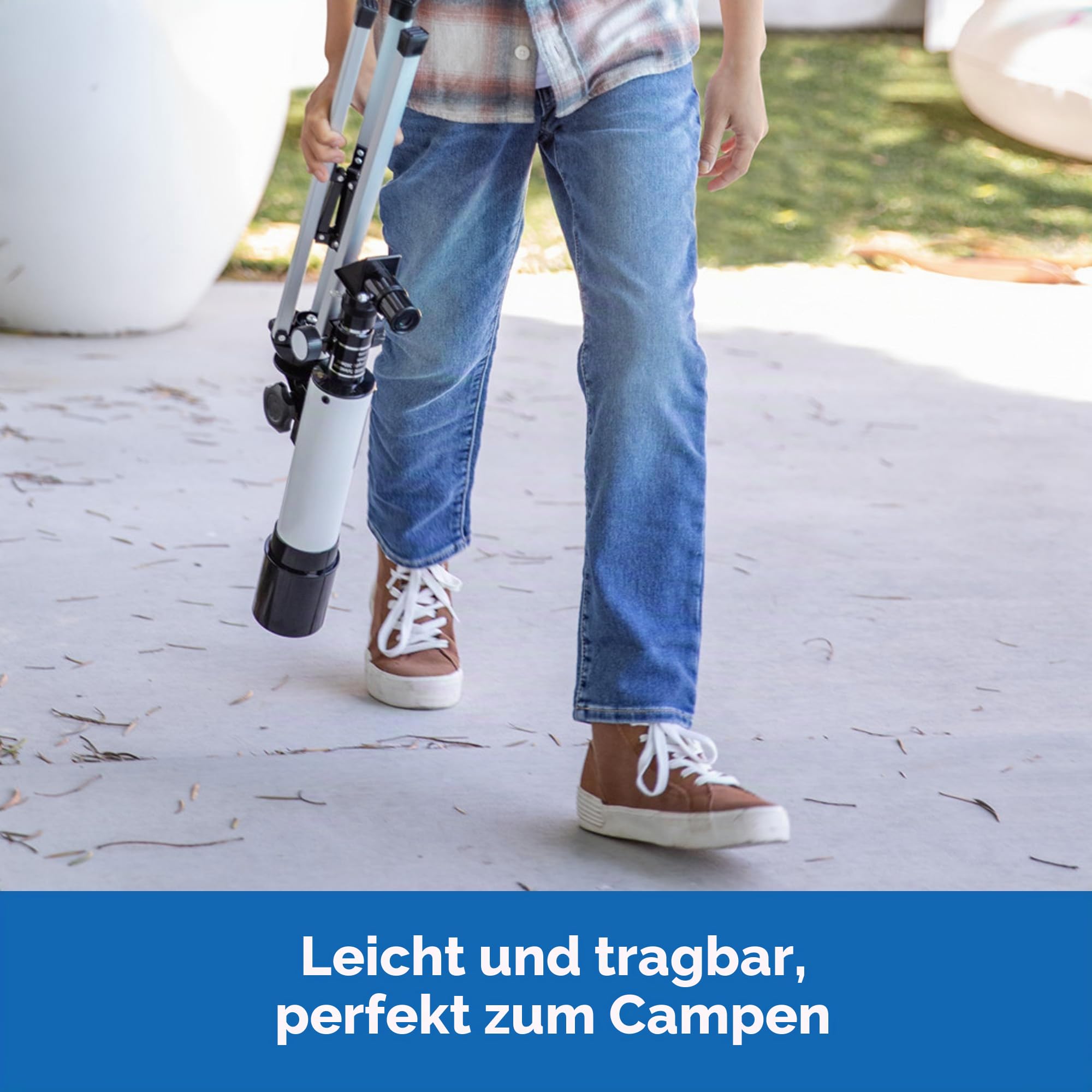 Educational Insights GeoSafari Vega 360 Teleskop: 50-mm-Linse, 20x-80x Vergrößerung, Tischstativ, für Kinder ab 8 Jahren, unisex, Anfänger, Mehrsprachige Anleitung, Kinder, Wissenschafts-Enthusiasten